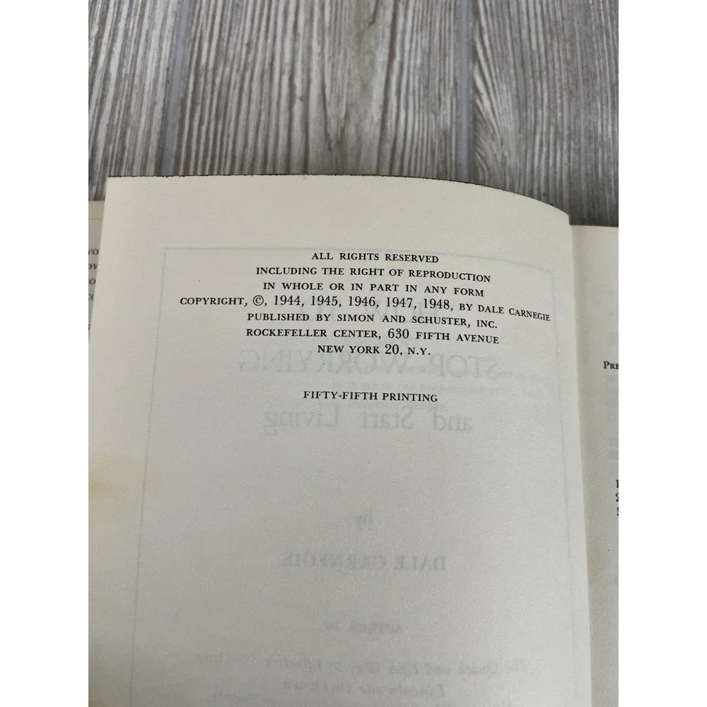 How to Win Friends and Influence People Lot Dale Carnegie 106th Print 55th Print